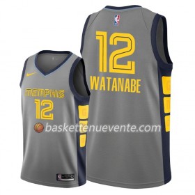 Maillot Basket Memphis Grizzlies Yuta Watanabe 12 2018-19 Nike City Edition Gris Swingman - Homme